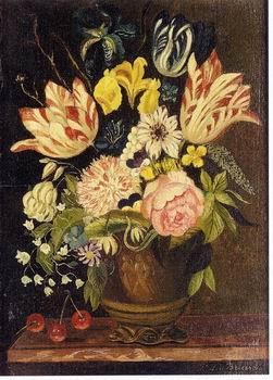 unknow artist Floral, beautiful classical still life of flowers.030 Germany oil painting art